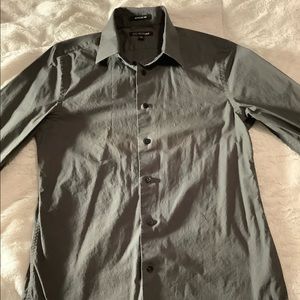 5/$20 Express 1MX modern fit grey button down